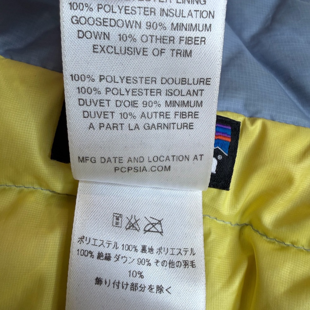 Patagonia Women’s Down Sweater Vest Goose Down Insulated Puffer Small Light Blue - Picture 4 of 10